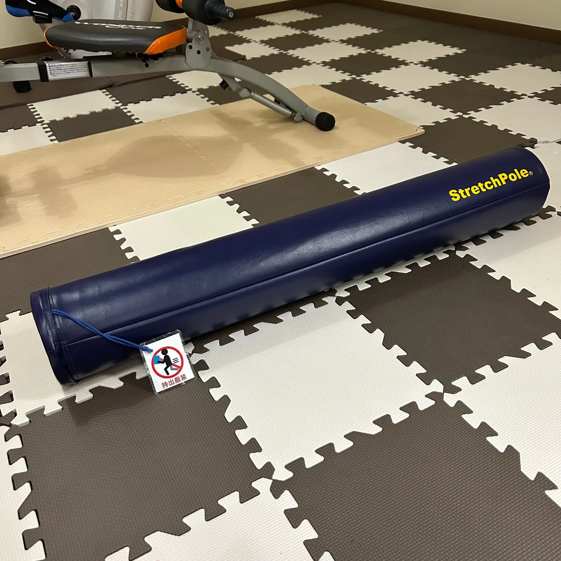 宿泊先にもストレッチポールが置いてありました！