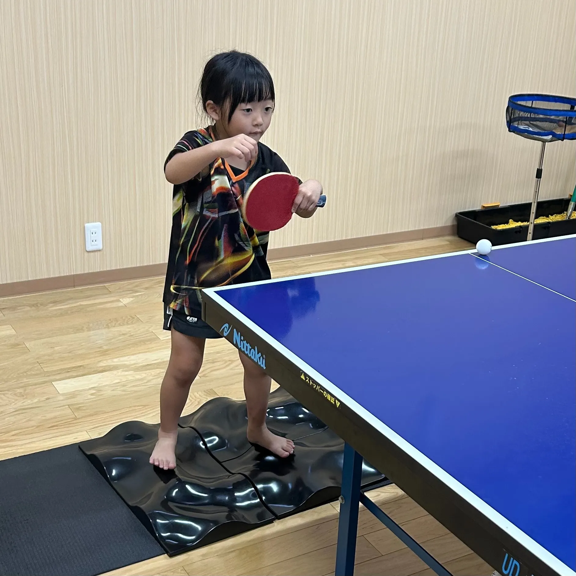 アダプベースを使った卓球の技術練習